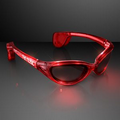 5 Day Imprintable Blinking Red Sunglasses